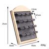 Wood Earring Display Stand Holder for Photography Household Bathroom Beige