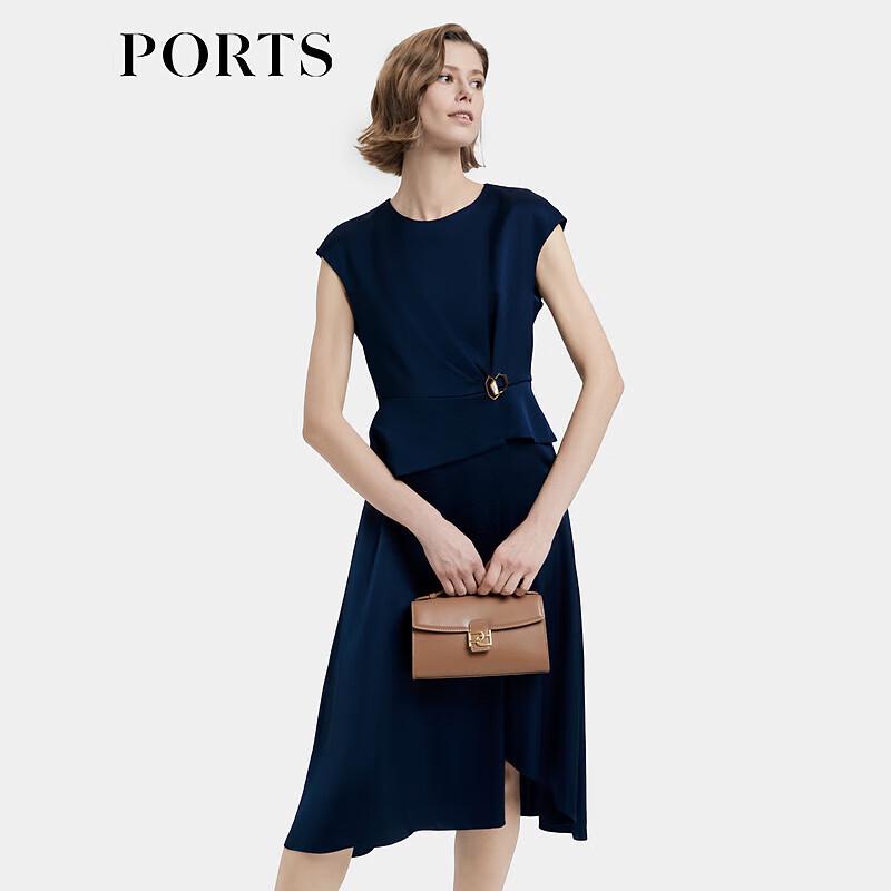 

PORTS Irregular Hem Waist Midi Dress XS