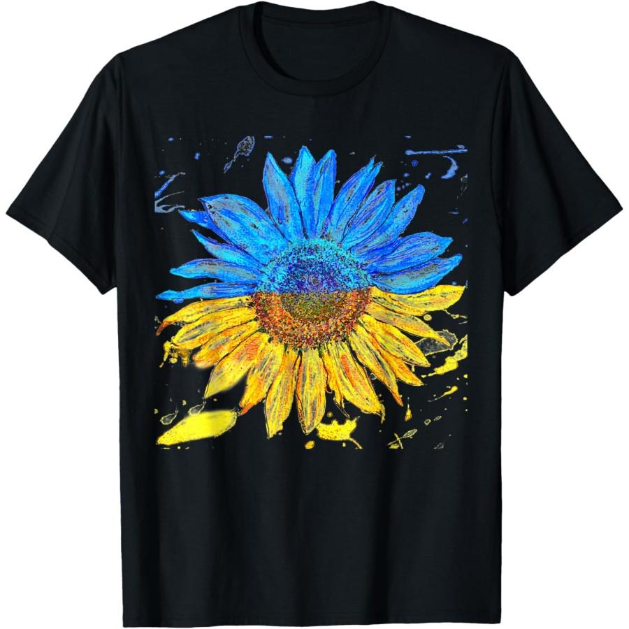 

Ukraine Sunflower Ukrainian Flag T-Shirt XXXXXL чорний