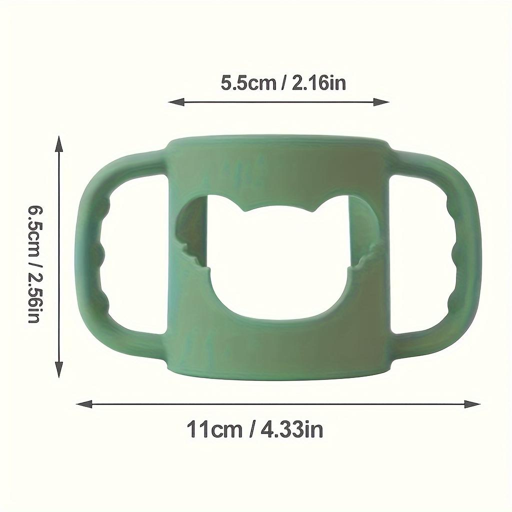 Silicone Bottle Handles with Cartoon Designs, Everyday Bottle Accessories, Soft and Elastic Silicone Covers, Suitable for Most Neck Bottles.