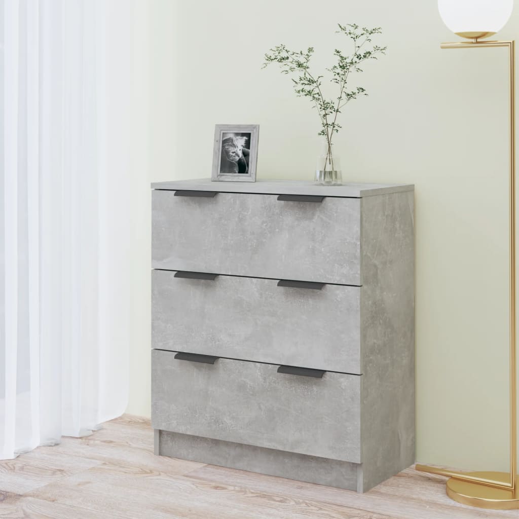 Sideboard Concrete Gray 60 x 30 x 70 cm Particleboard