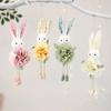 2pcs Easter Spring Birds Decor Floral Arrangement, Easter Bunny Ornament, Tiered Tray Decorations, Tabletop Decor