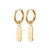 925 Silver Needle Vintage Gold Earrings Luxury Long Chain Tassel Crystal Hoop Earrings for Women Party Trend Jewelry
