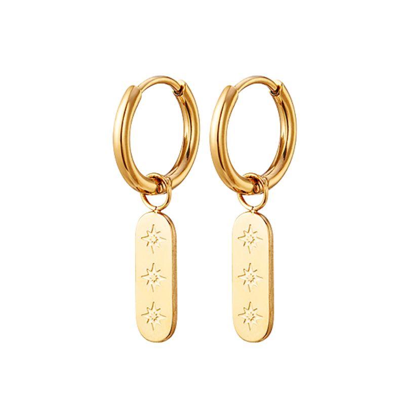 925 Silver Needle Vintage Gold Earrings Luxury Long Chain Tassel Crystal Hoop Earrings for Women Party Trend Jewelry