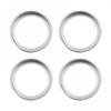 Silver Alloy Air Conditioning & Audio Knobs For VOLVO XC60 S60 S80 V40