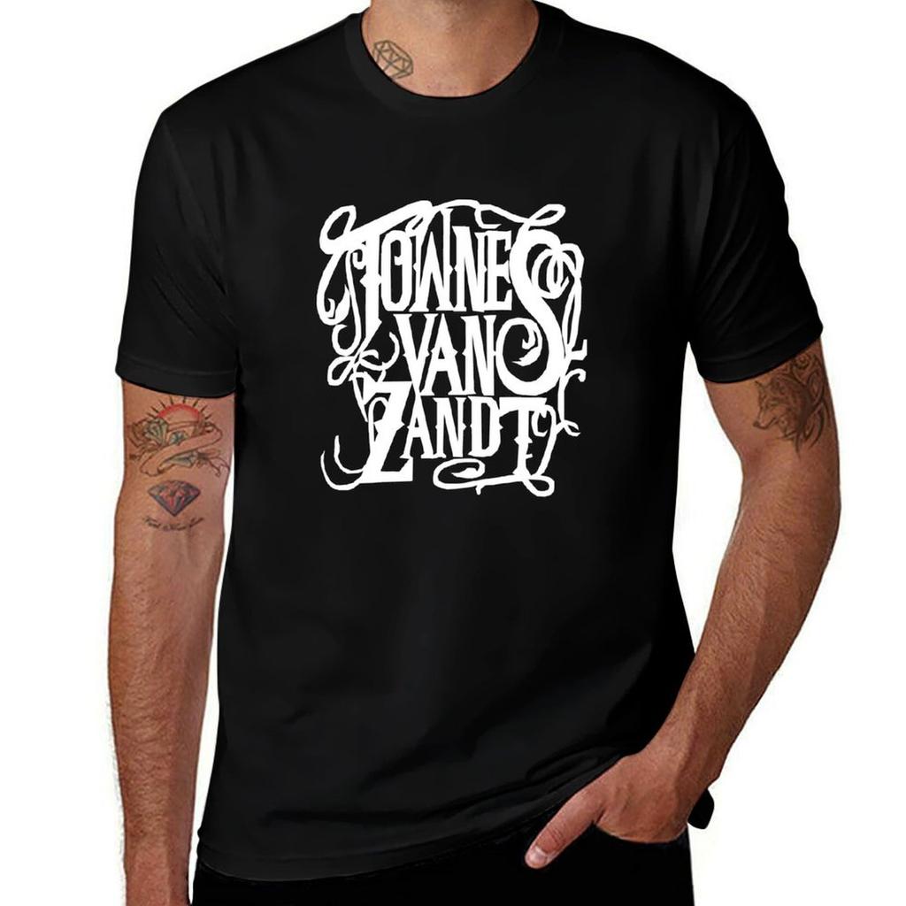 Townes Van Zandt (Weiß) T-Shirt Lässig Locker Tägliches Tragen T-Shirt