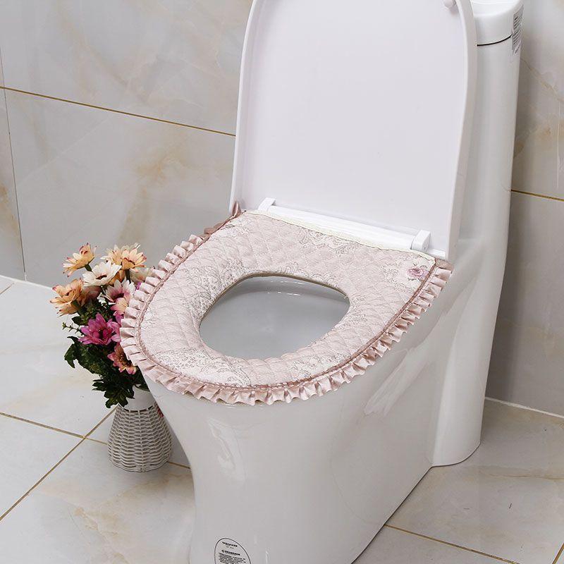 

Чехол на сиденье унитаза для всех сезонов, на молнии, подушка на сиденье унитаза, бытовой большой водонепроницаемый чехол для унитаза, моющийся летом 5