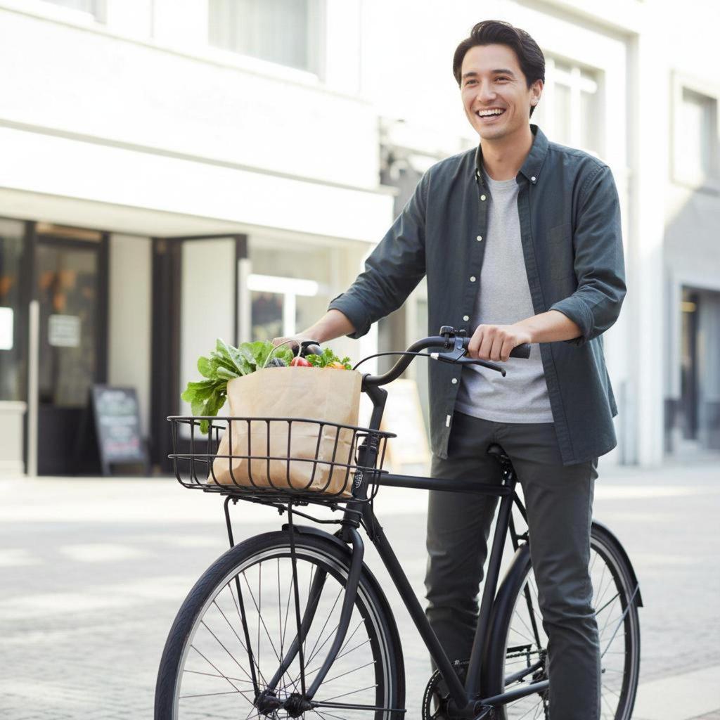 Lightweight Aluminum Bicycle Basket Wide Frame Metal Storage for Outdoor
