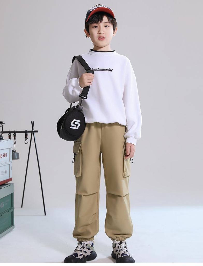 Children's Durable Sports and Workwear Pants for Boys and Girls: Spring and Autumn School Uniform and Mountaineering Options