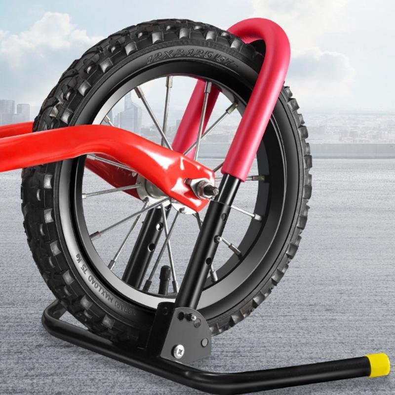 Stojak Rowerowy Podłogowy Stojak na Koło Wolnostojący Uchwyt do Przechowywania Rowerków Biegowych