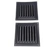 2PCS Attic Vent with Protective Mesh Aluminum Wall Vent Square Louver Ventilation Grille for Exterior Door Garage