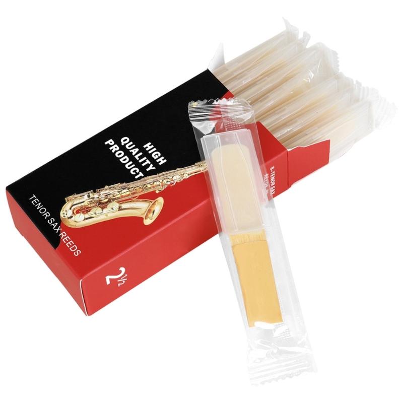 8Pcs Tenors Saxophone Reed Replacement Tenors Saxophone Mouthpiece Reed Strength 2.5 Repair Accessory Enduring