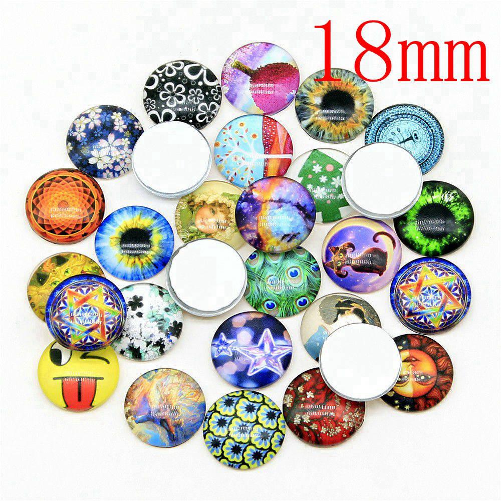 Flat Back Glass Cabochon Accessories Parts Male Jewelry Bulk Personalized Materials