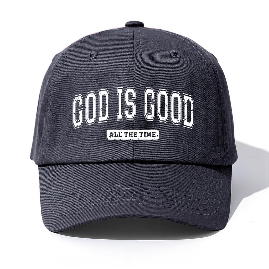 pc GOD IS GOOD Print  Baseball Cap for Adults  Minimalist Retro Style Casual Soft Adjustable Dad Hat Perfect As Gift