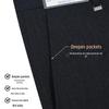 Hengyuanxiang Men's Wool-Blend Business Casual Straight-Leg Trousers