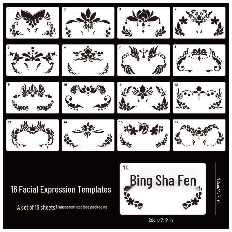 Children s Face Painting Stencil Template - Eye & Body Makeup Mold