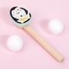 Wooden Floating Ball Blowing Game - Animal/Fruit Theme, Suitable For Children's Lung Capacity Exercise And Hand-Eye Coordination