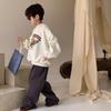 Kinder-Kapuzenpullover mit Fleece-Futter: Winter Verdickter Unisex Baby Pullover mit Rundhalsausschnitt und Print Design