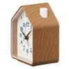 Horloge Seiko PYXIS NR453B Analogique Alarme de Table Bois Marron 110 x 86 x 63 mm Horloge, Horloge, Grain,