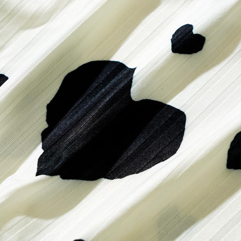 2-teiliges/Set Damen Sommer Pyjama Anzug Verstellbarer Träger Ärmellos Herzprint Crop Top Raffung Schlafzimmer Nachtwäsche Set