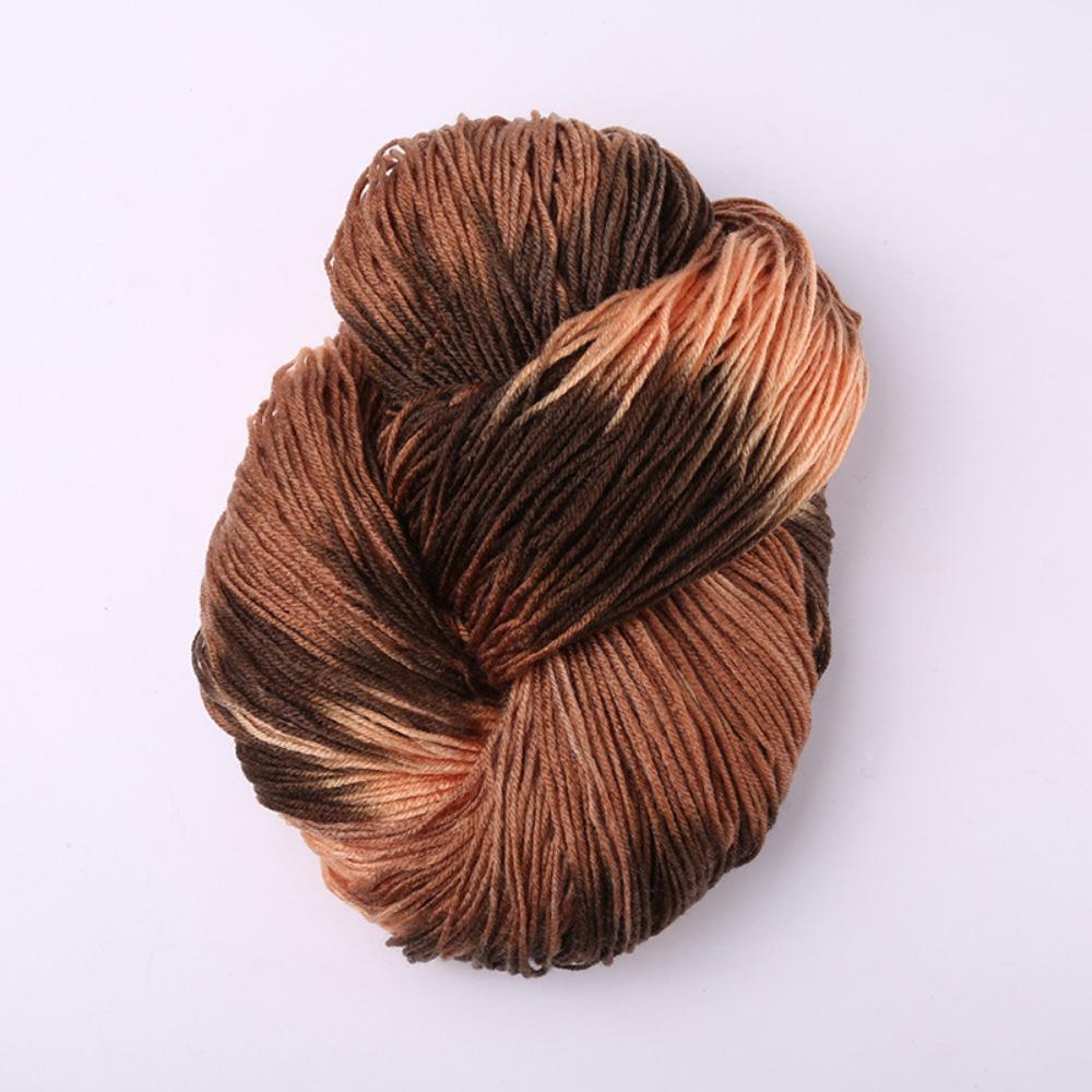 Segment Dyed Wool Yarn Mixed Color Knitting Yarn Thick Knitting Crochet Thread  Sweater