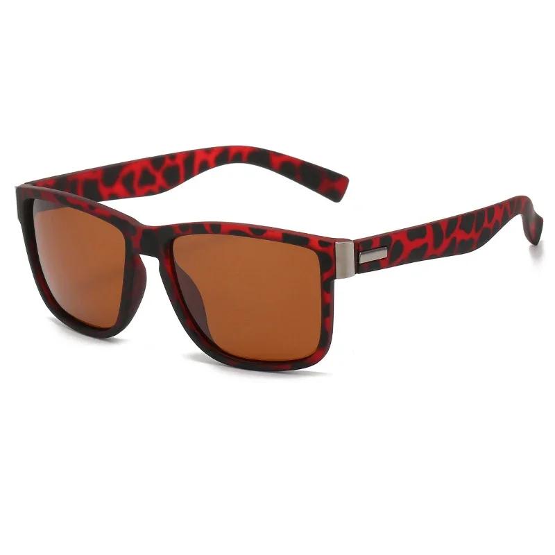 

Fashion Polarized Sunglasses Men Women Driving Square Vintage Luxury Brand Design UV400 Mirror Sun Glasses With Metal Hinge as picture