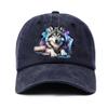 Watercolor Wolf Print Baseball Cap Adult Casual Cotton Adjustable Snapback Unisex Streetwear Hat