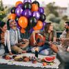 Orange Confetti Latex Balloons For Halloween Party Decorations Durable 24hr Float For Kids Theme Party Weights For Balloons