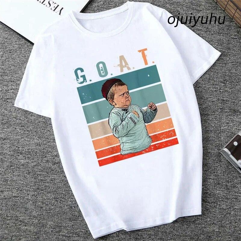 Team Hasbulla Shirt 2024 Damen Kawaii Grafik Hasbulla T-Shirt Unisex Grunge Lustiges Cartoon T-Shirt Mode Niedliche Oberteile Unisex 90er