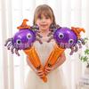 Halloween New Special-Shaped Medium Stick Baton Pumpkin Ghost Spider Holding Aluminum Film Funny Party Balloon