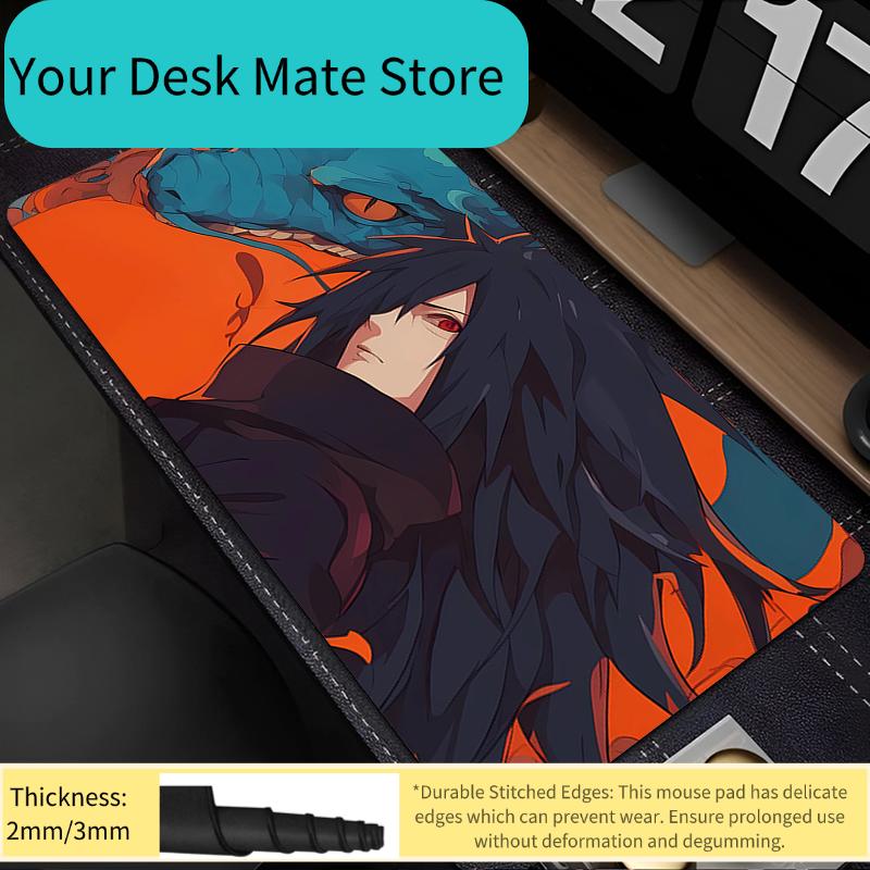 Mouse Pad Naruto Madara Uchiha Computer Speed Type Varpet Mat E-sports Players Laptop Keyboard Pad Mousepad xxl Desk Mat