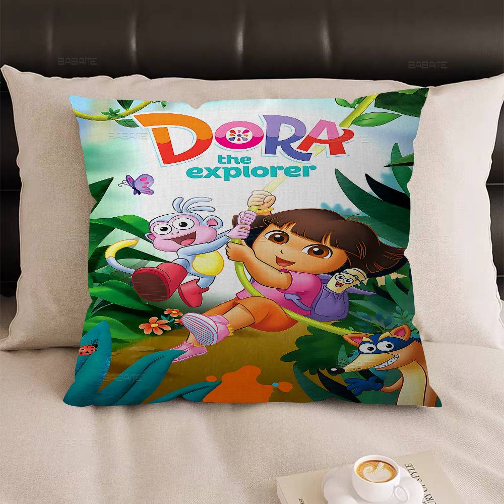 Cartoon-DORA-The-Explore Pillow Anime Pillow Sofa Bed Head Pillow Cover Cushion Cover 45x45 Cm Fashion