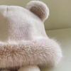 Winter Warm Plush Lacing Pompom Balls Cute Bear Women Cap Fashion Outdoor Windproof Ear Protection Caps