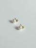 Oar [Silver 925] Baroque Pearl Earrings [Select 1 Of 2 Colors]