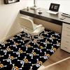Einteilige Stuhlmatte mit Totenkopfmuster für Wohnkultur, Büro-Teppich, Geschenk, Geeignet für Schlafzimmer, Wohnzimmer, Verschiedene Räume