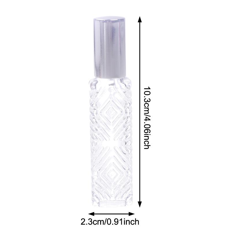 Flacon de parfum 12 ml en verre vaporisateur en aluminium tête de pulvérisateur de brume distributeur de parfum flacon presse bouteille vide voyage