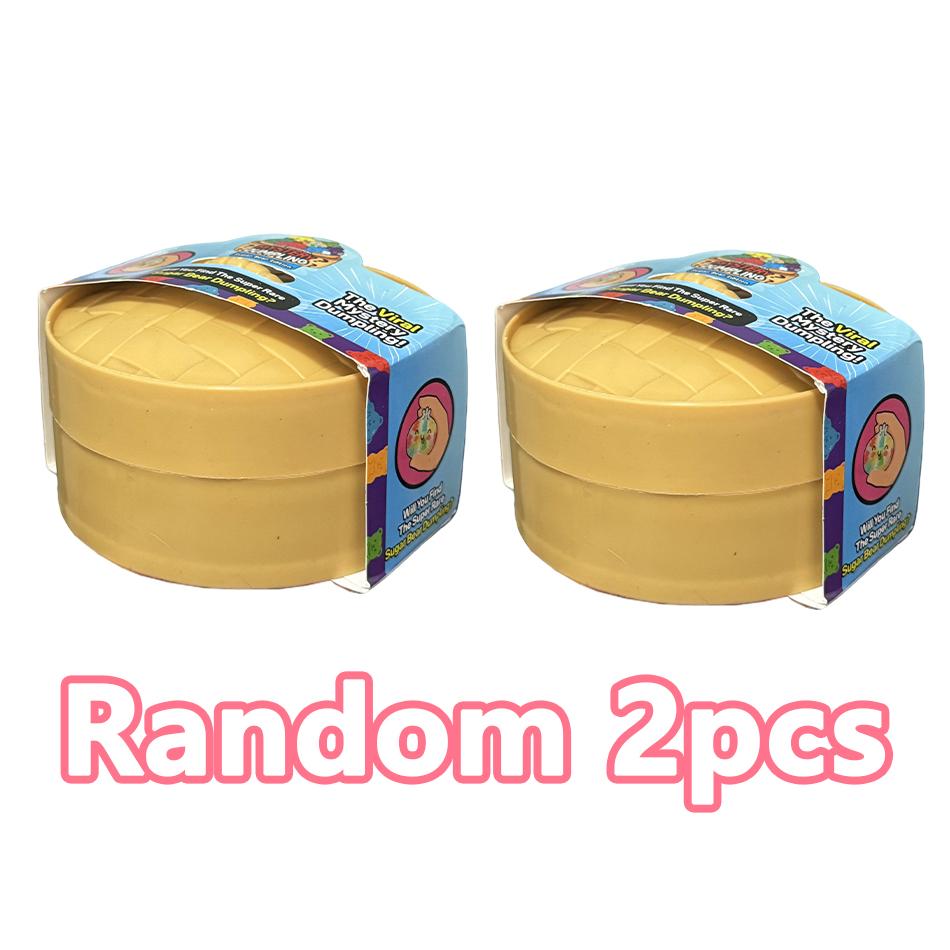 High Quality Realistic Giant Dumpling Squeeze Toy With Bamboo Steamer Soft Tpr Decompression Fidget Toy Funny Creative Gift
