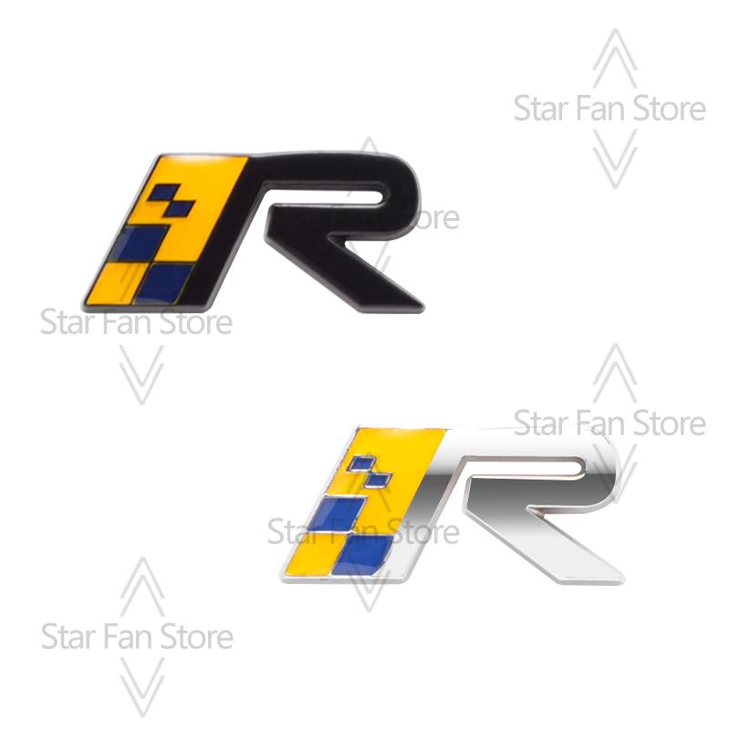 Metall Für TWIN ENGINE OCEAN RACE Entwickelter Elchtest R Design Schweden Flagge Abzeichen 3D Aufkleber Auto Kofferraum Karosserie Emblem Aufkleber