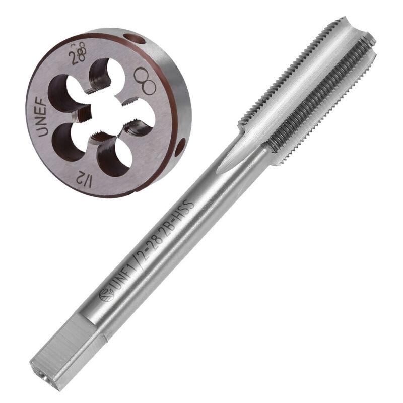 1/2x28 Gewindebohrer + Schneideisen TPI UNEF Rechtsgewinde 1/2" 28 TPI (Gewinde pro Zoll) A F.