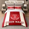 Custom Bedding Set Hull KR Pattern, Print Name Text 1 Duvet Cover Plus 2 Pillowcases Home Textile