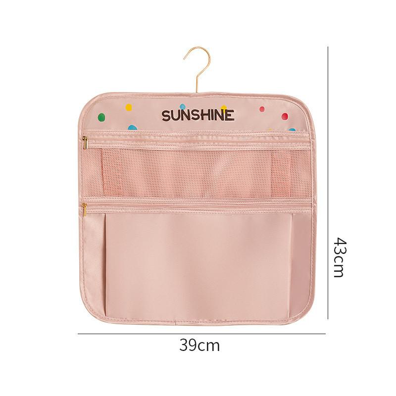 Polyester Hanging Storage Bag With Multifunctional Organizer For Bedroom And Closet Use