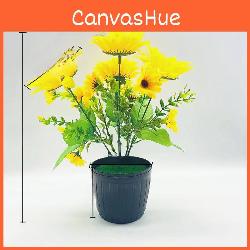 Simulated Artificial Sunflower Artificial Flower Potted Interior Decoration