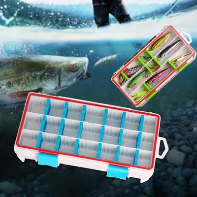 Fishing Tackle Box Jewelry Organizer Container Gear Lure Storage Case 21 Compartments for