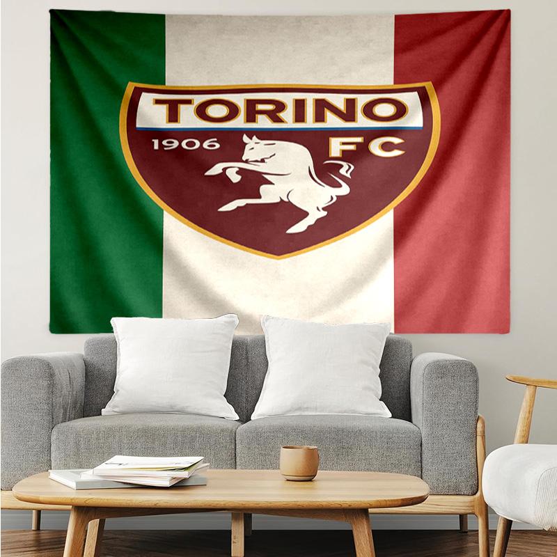 Torino Fc Crest Design Tapestry Accessories Playroom Tapestry, for Bedroom,Livingroom, Dormitory Room Wall Decor Fan Birthday Gifts