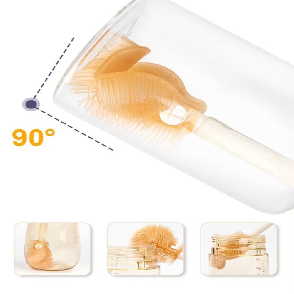 Multipurpose Baby Bottle Cleaner Brush with Box Silicone Bottle Brush  Toddler