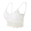 32A-95C Women Sleeveless Lace Vest Bra Cropped Top Camisole Padded Tank Tops Fitness Underwear Floral Lace… More
