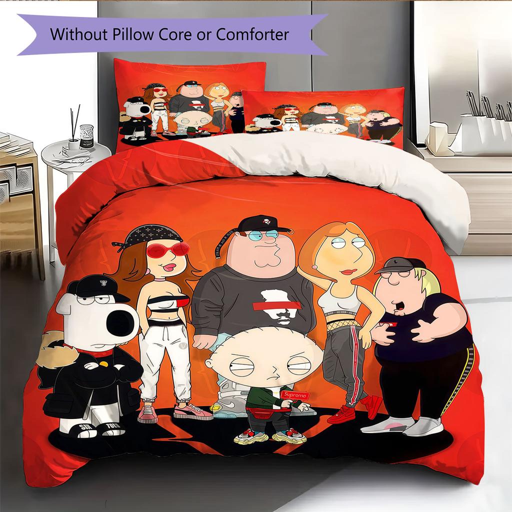 Griffin Pattern Bedding Home Decoration Birthday Gift ( 1 duvet cover + 2 pillowcase, without core),fan merchandise.
