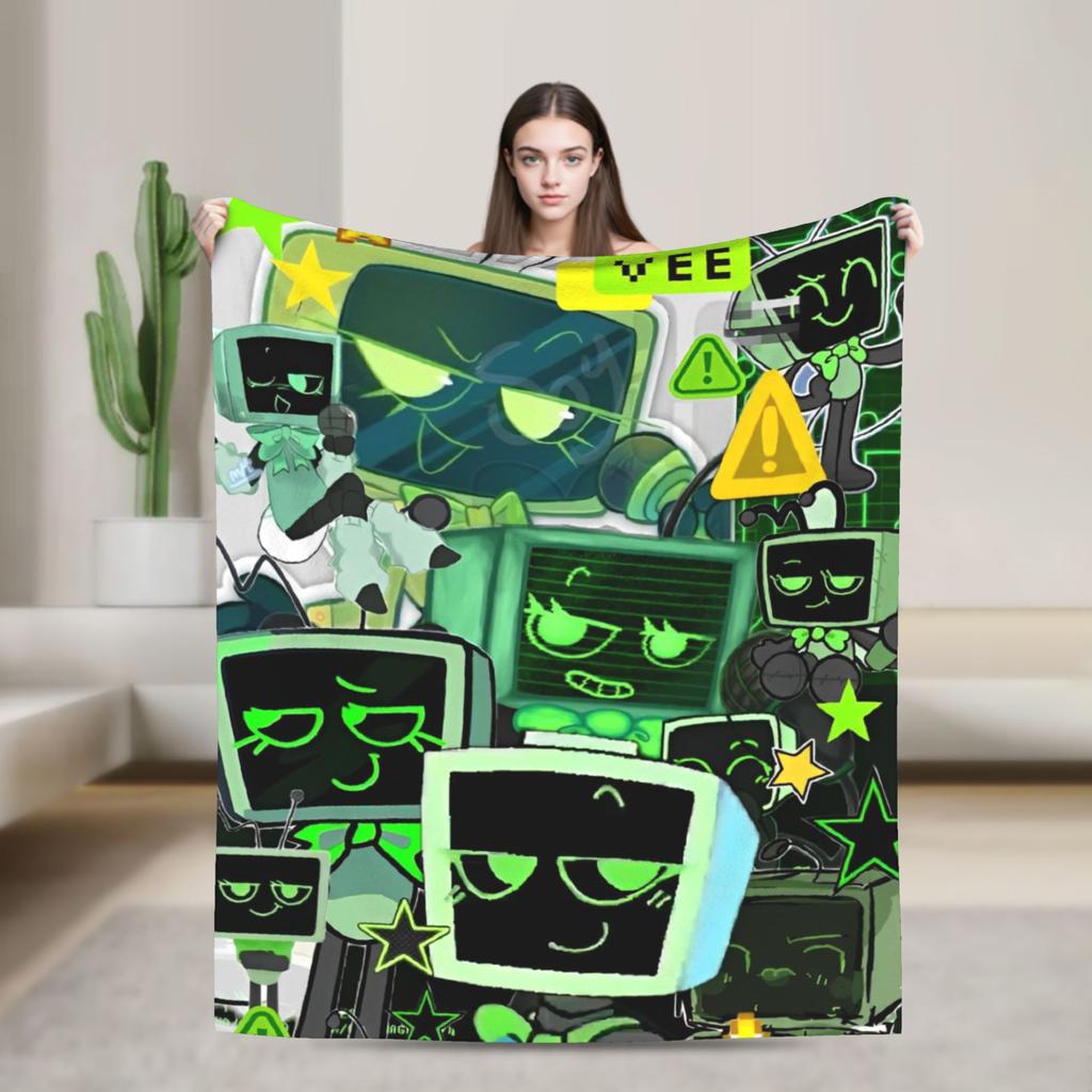 Dandys World Pebble  Blanket  Fleece Novelty Warm Throw Blankets for Bedding Lounge Spring Autumn