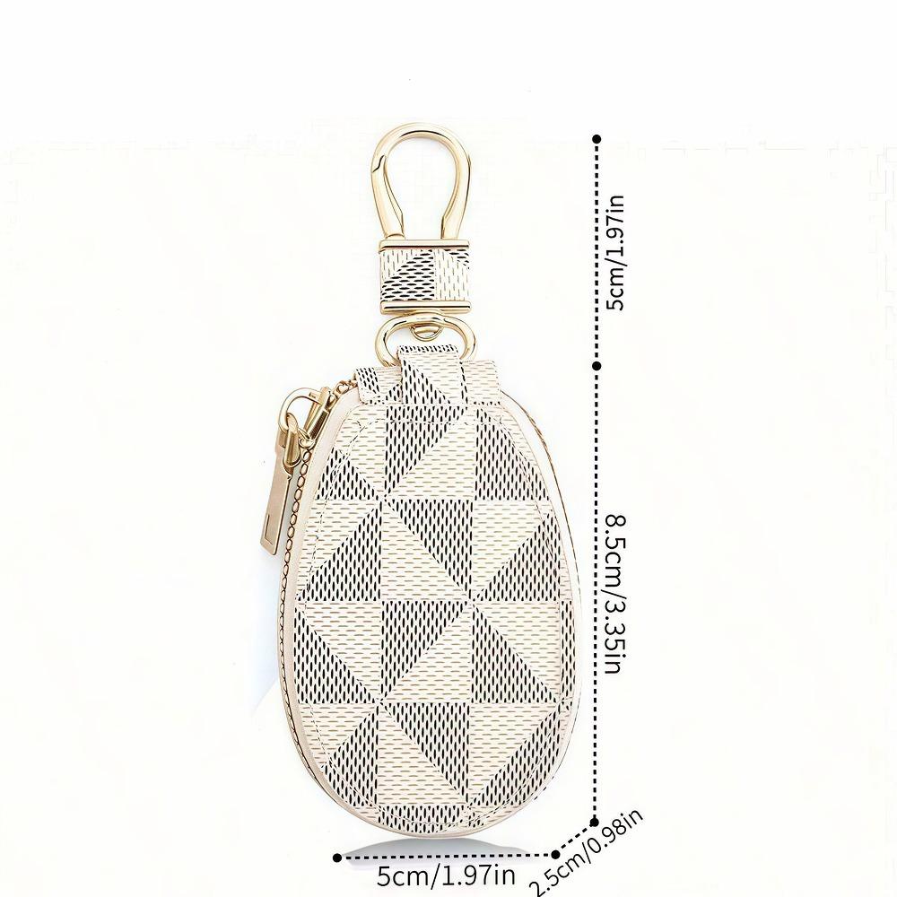 Key Bag, Men's and Women's Multifunctional New Mini Women's Bag, Large Capacity Men's Home Zipper, Car Keychain.zwq