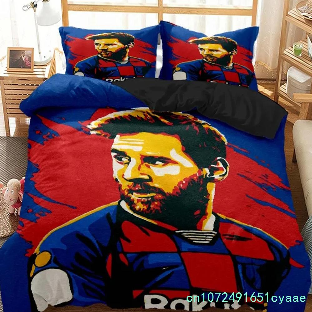 3D Print Football Star NO.10 Bedding Set Boys Girls Twin Queen Size Duvet Cover Pillowcase Bed Adult Home Textileextile